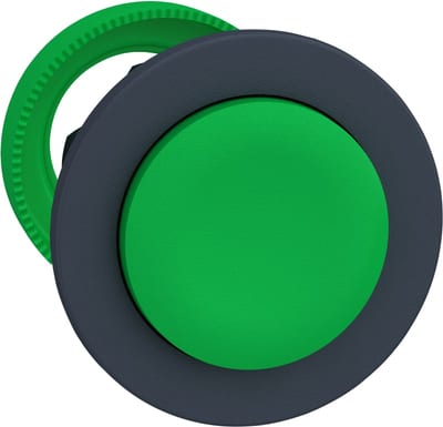 Schneider Electric flush mounted green projecting pushbutton head ZB5FL3
