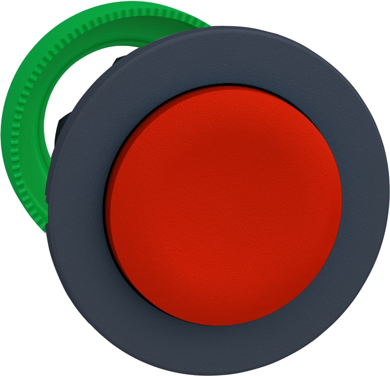Schneider Electric flush mounted red projecting pushbutton head ZB5FL4
