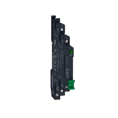 Schneider Electric Harmony, Solid state relay pre assembled, 3.5 A, DC switching, screw sockets, input 4…12 V DC, output 1...24 V DC SSL1D03JDPV