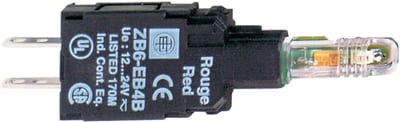 Schneider Electric red light block with body/fixing collar with integral LED 230...240V ZB6EM4B