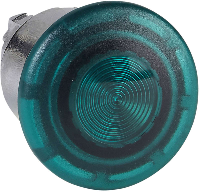 Mushroom push-button W/LIGHT Impulse Green (ZB4BW433)