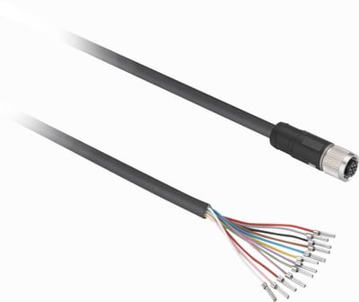 Telemecanique XZCPB44P14L5 Sensor Cable, M12 female, 5 m