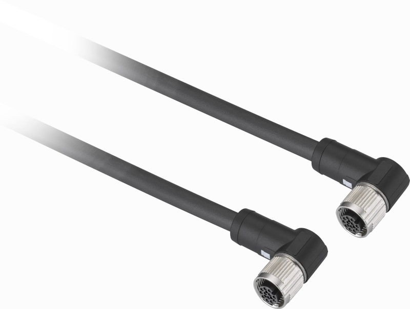 Telemecanique XZCRB4545P14L2 Sensor Cable, M12 to M12, 2 m