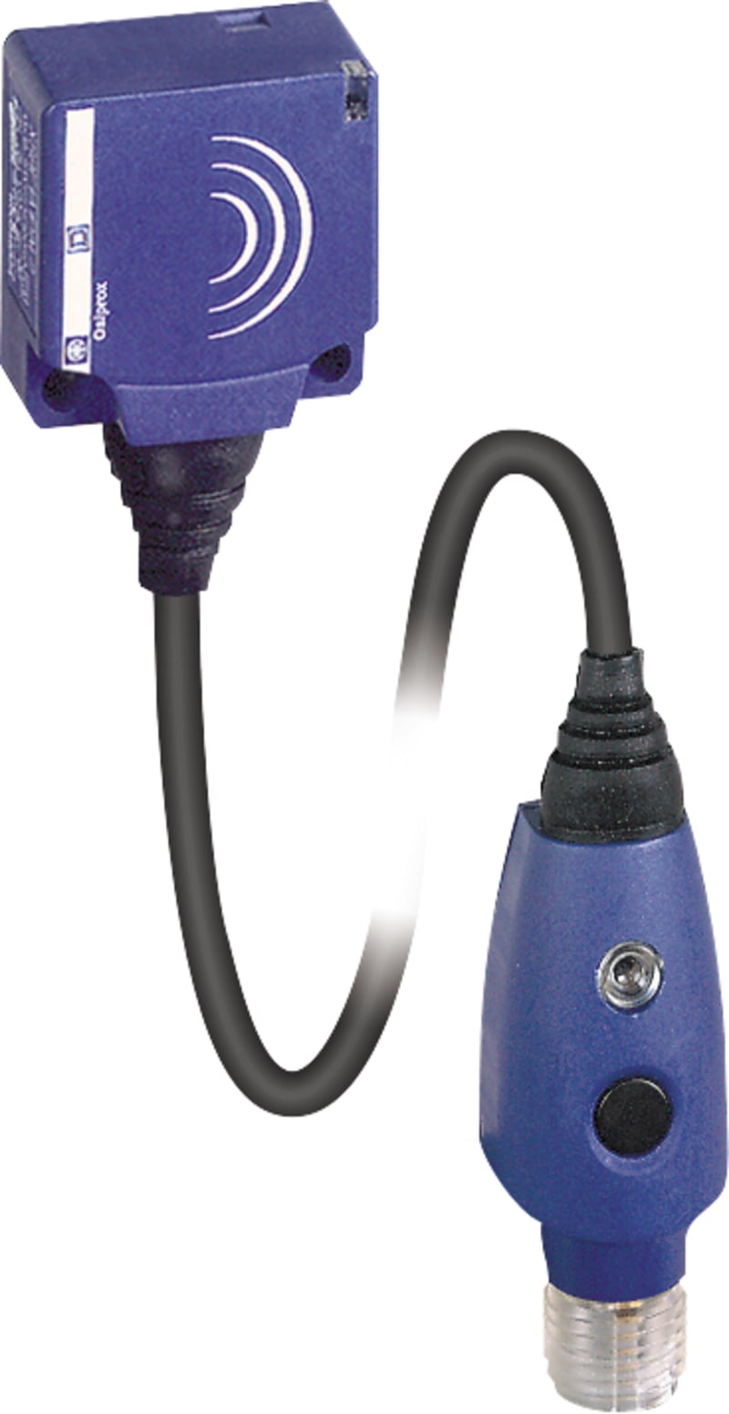 Telemecanique XS7E1A1PAL01M12 Inductive Sensor 26 × 26 mm, PNP NO, Sn 10 mm, M12 Pigtail