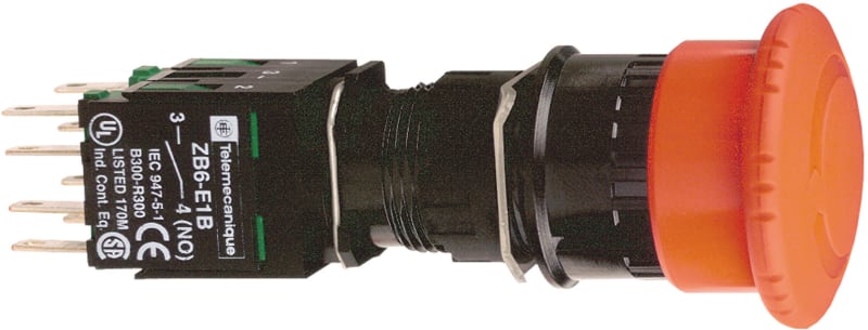 Emergency Stop Button Push/turn No+2NC (XB6AS8349B)