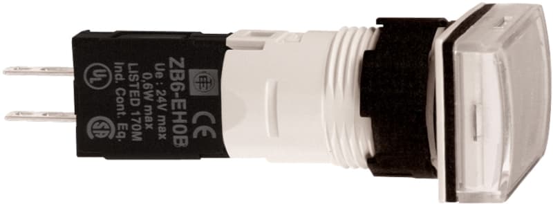 Indicator lamp, white, rectangular (XB6DV1BB)
