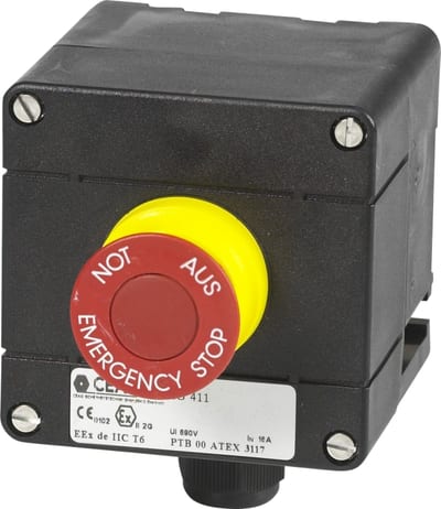 Emergency stop switch EExde IIC T6