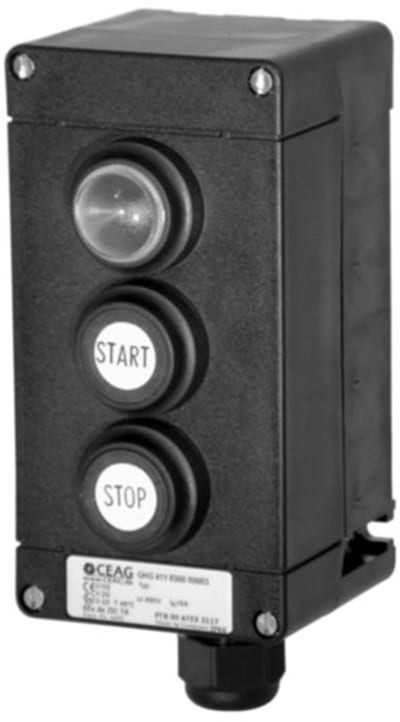 Ex Control unit 2 push buttons and luminaire