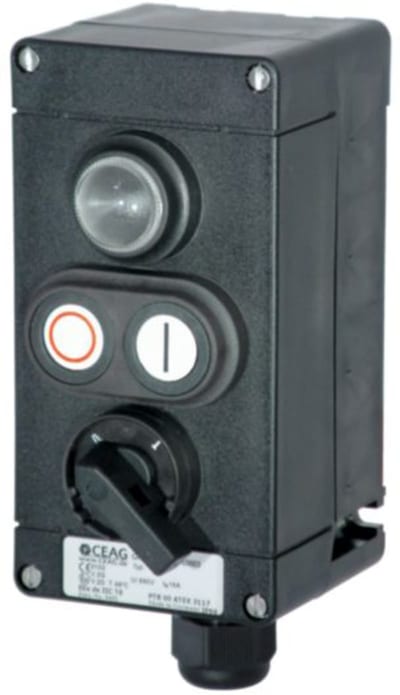 Switch, Double Push-Button + Lamp