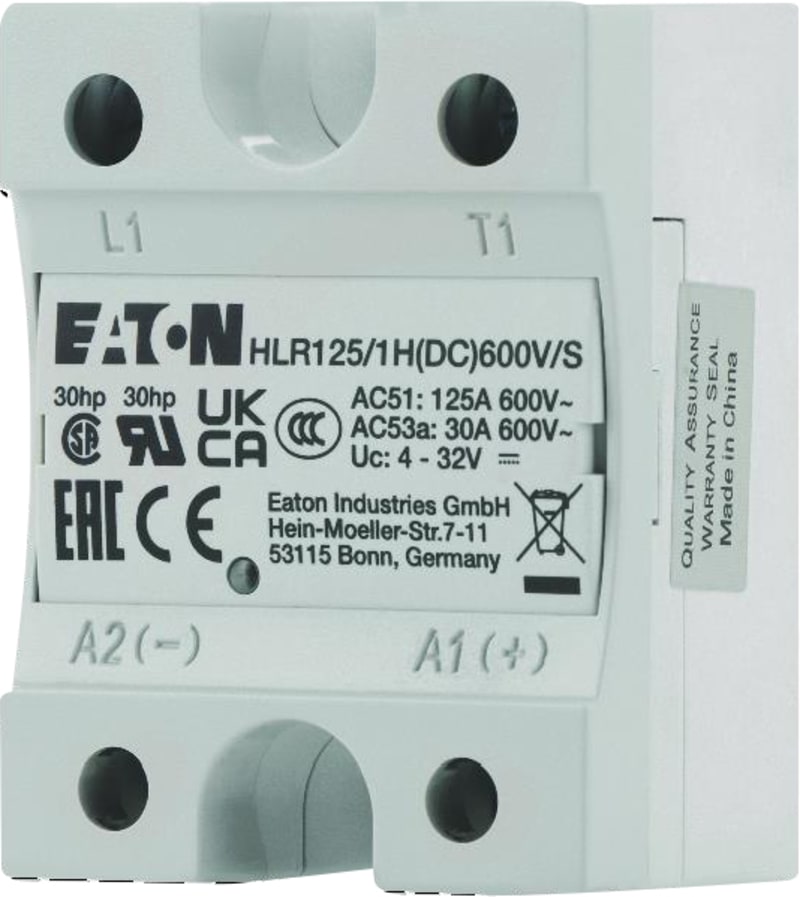Solid-State Relay, Hockey Puck 125A, 600V (4309355)