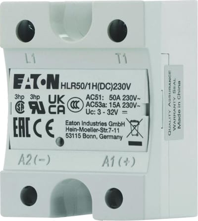 Solid-State Relay, Hockey Puck, 50A, 230V