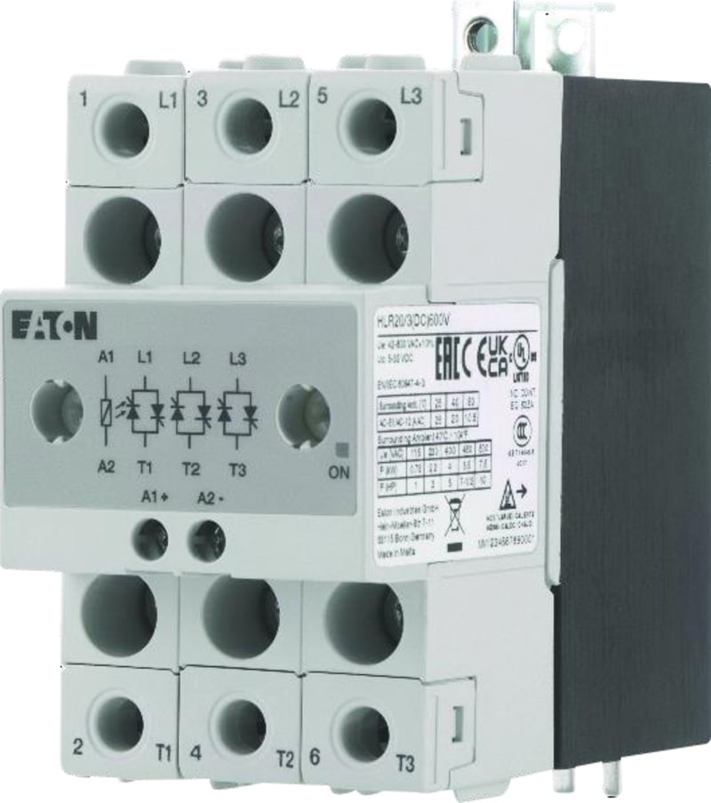 Solid-State Relay, 3-Pole, 20A, 600V (4309357)