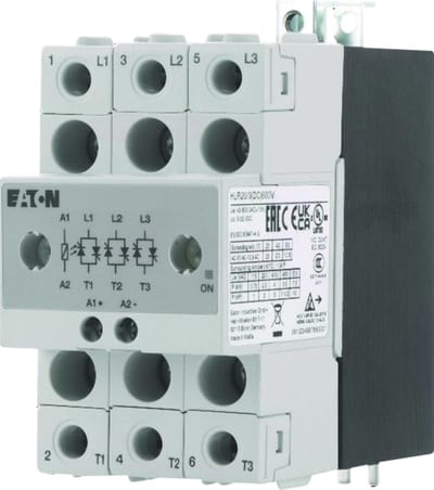 Solid-State Relay, 3-Pole, 20A, 600V