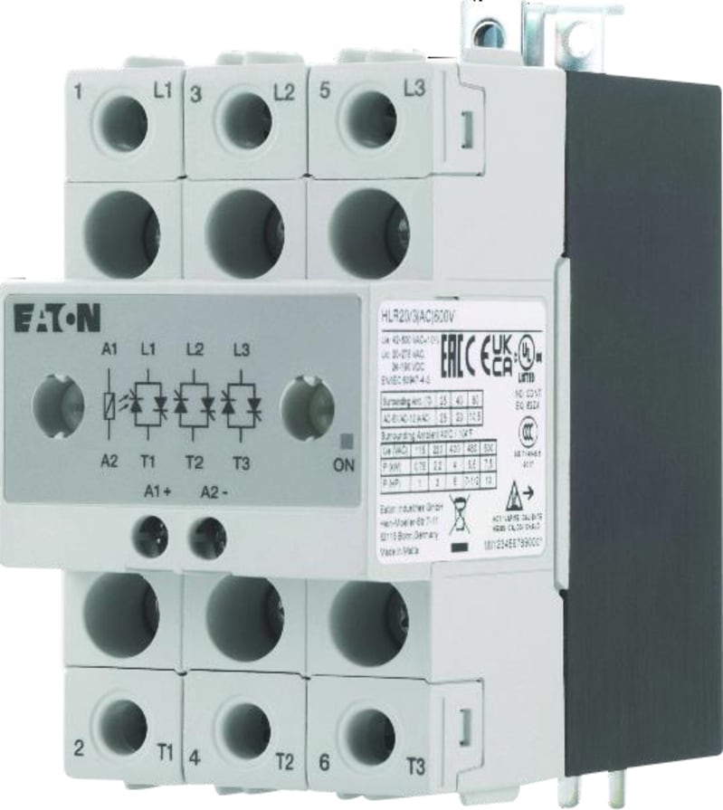 Solid-State Relay, 3-Pole, 20A, 600V, AC (4309359)