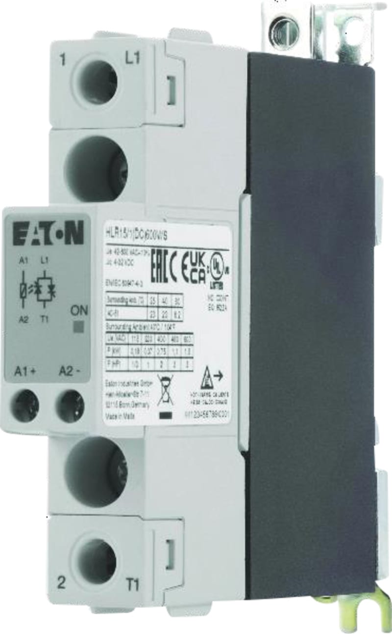 Solid-State Relay, 1-Pole, 15A, 600V (4309361)