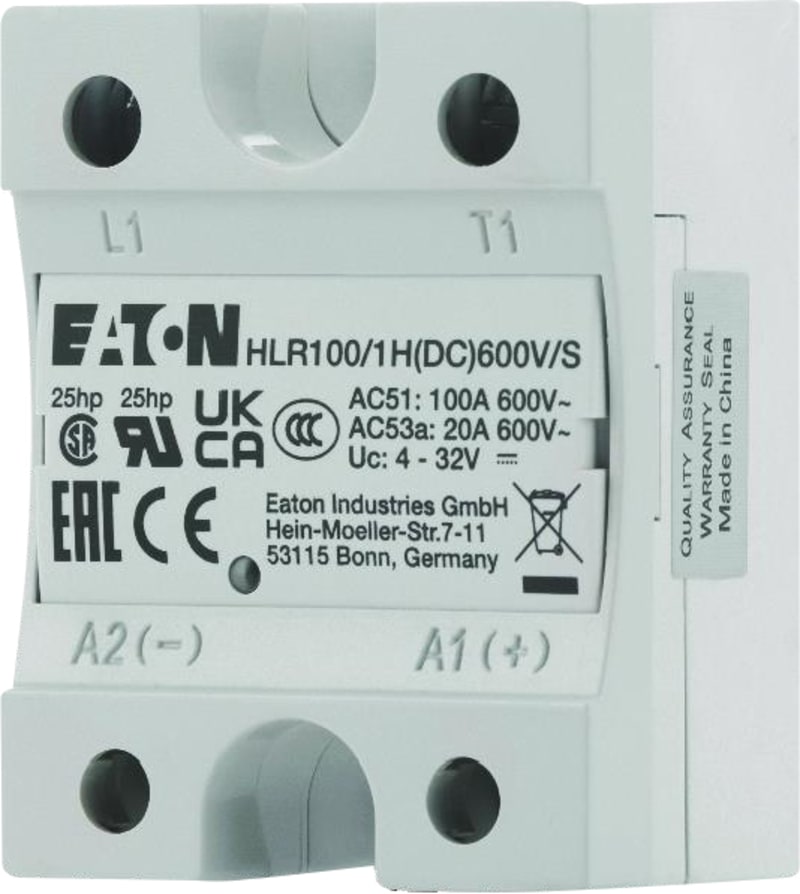 Solid-State Relay, Hockey Puck 100A, 600V (4309362)