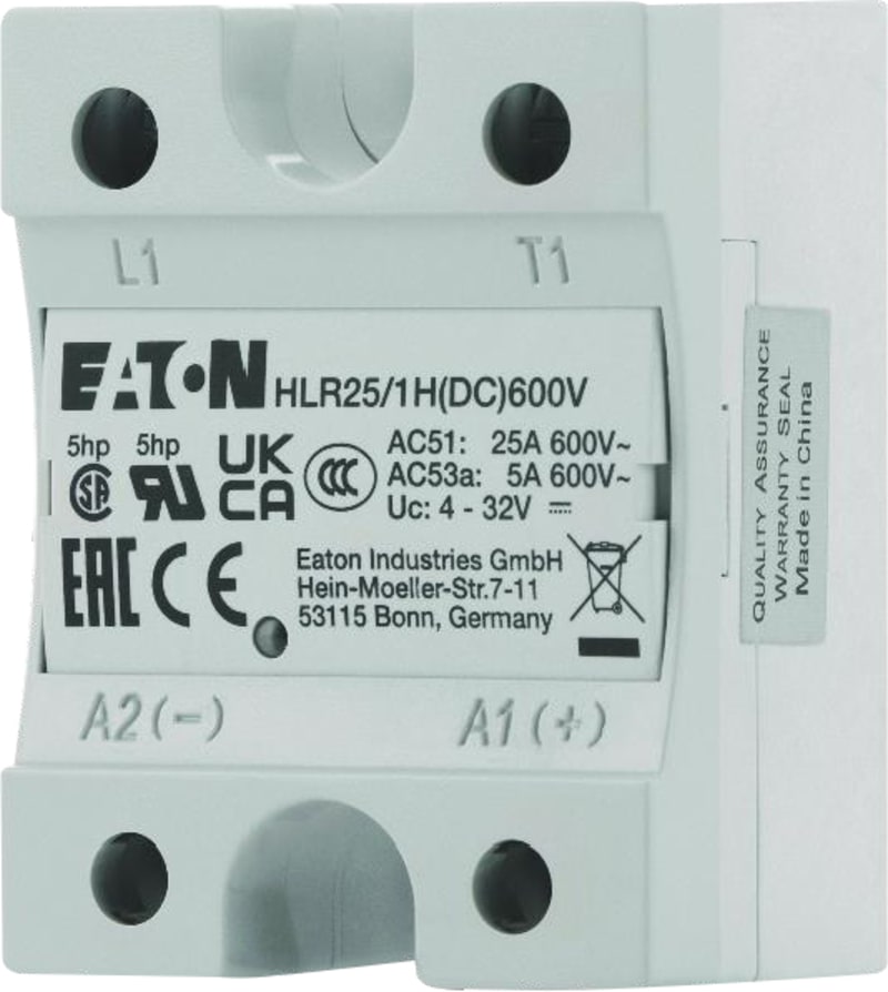 Solid-State Relay, Hockey Puck, 25A, 600V (4309368)