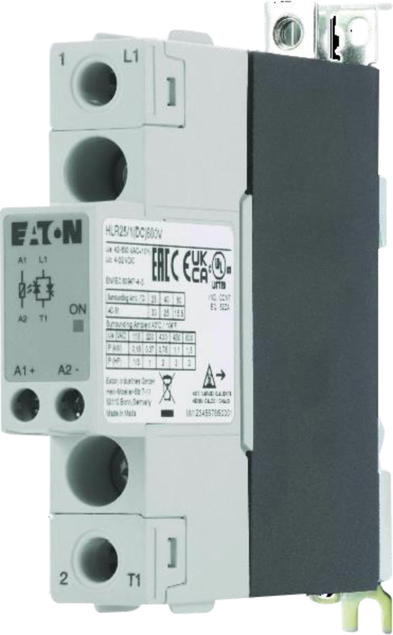 Solid-State Relay, 1-Pole, 25A, 600V (4309370)