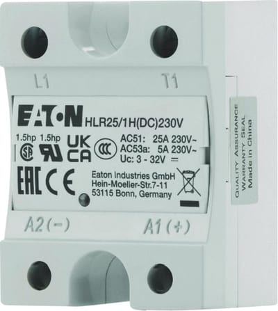 Solid-State Relay, Hockey Puck, 25A, 230V