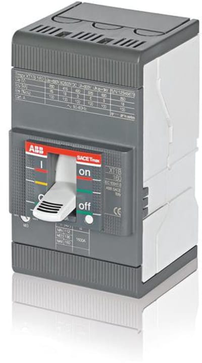 ABB SACE Tmax XT1C 160 Moulded-Case Circuit Breaker — TMD R63, In=63 A, 3-Pole