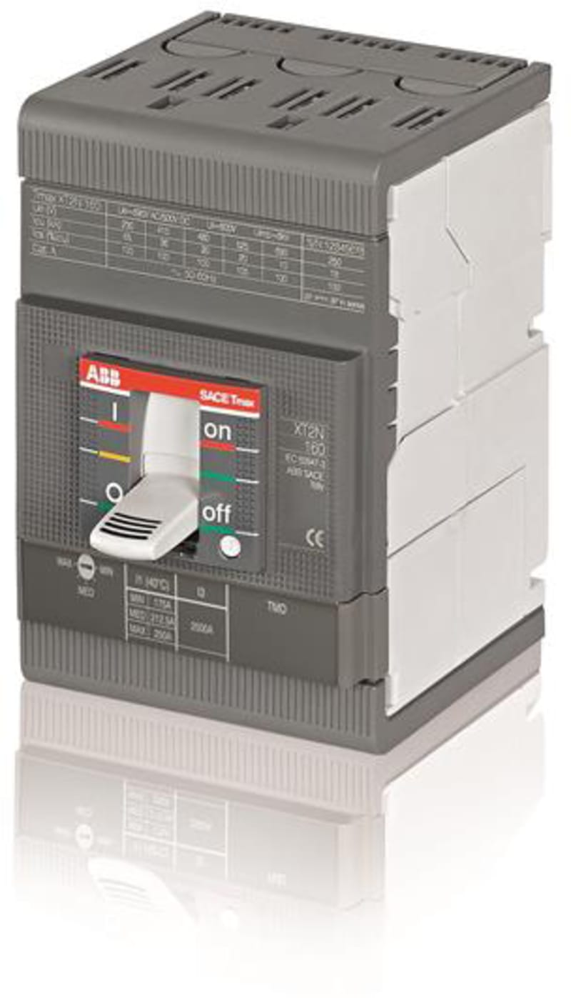 ABB SACE Tmax XT2N 160 Moulded-Case Circuit Breaker — TMD R5, In=5 A, 3-Pole