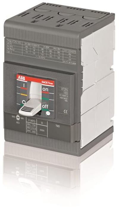 ABB SACE Tmax XT2N 160 Moulded-Case Circuit Breaker — TMD R5, In=5 A, 3-Pole