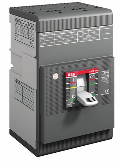 ABB SACE Tmax XT4N 160 Moulded-Case Circuit Breaker — Ekip LS/In, In=160 A, 3-Pole