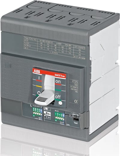 ABB SACE Tmax XT2S 160 Moulded-Case Circuit Breaker — Ekip LS/In, In=100 A, 4-Pole