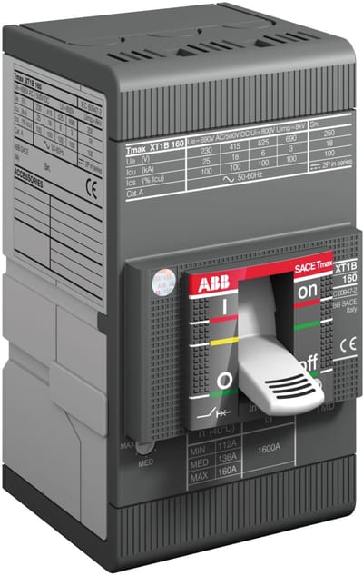 ABB SACE Tmax XT3N 250 Moulded-Case Circuit Breaker — TMD R200, In=200 A, 4-Pole