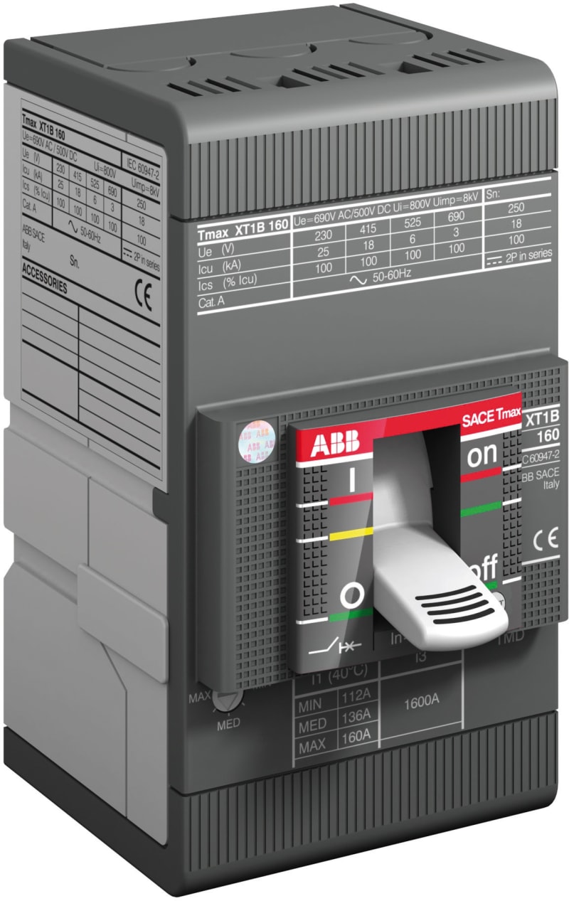 ABB SACE Tmax XT3N 250 Moulded-Case Circuit Breaker — In=2500 A, 4-Pole