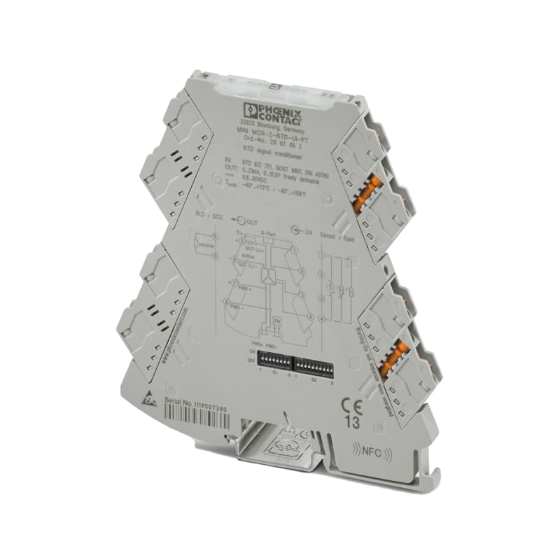 Phoenix Contact MINI MCR-2-RTD-UI-PT configurable RTD measuring transducer