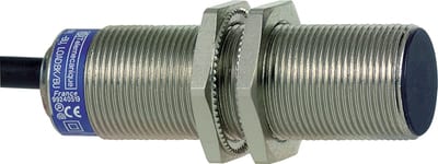 Telemecanique XCSM safety limit switch, metal Zamak body, roller plunger head, slow-break contacts, 2 NC + 1 NO with positive opening, 2 m pre-wired cable, IP68 XCSM3702L2