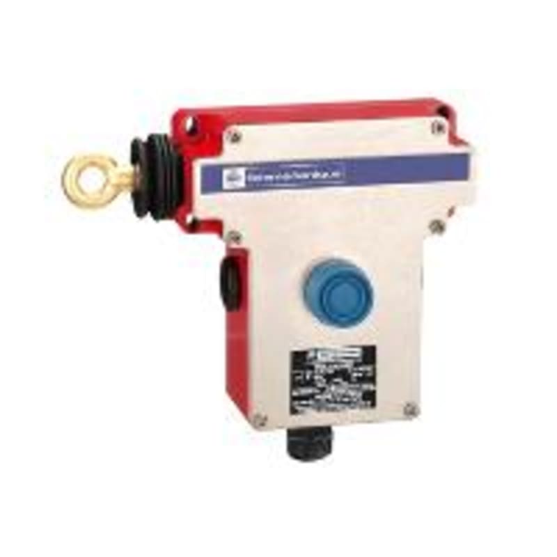 Telemecanique XY2CE2A250EX Emergency Stop Rope Pull Switch, 50 m Rope Span