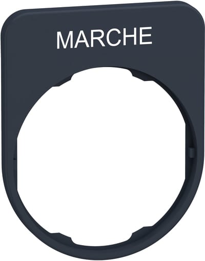 Sign flush in plastic with text (ZBYFP2103)