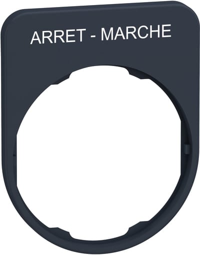Sign flush in plastic with text (ZBYFP2166)