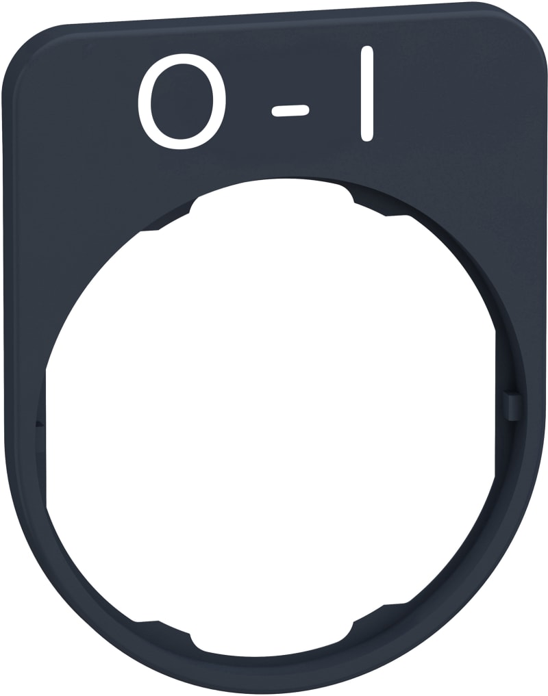 Sign flush in plastic with text (ZBYFP2178)