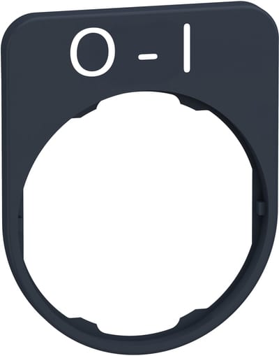 Sign flush in plastic with text (ZBYFP2178)