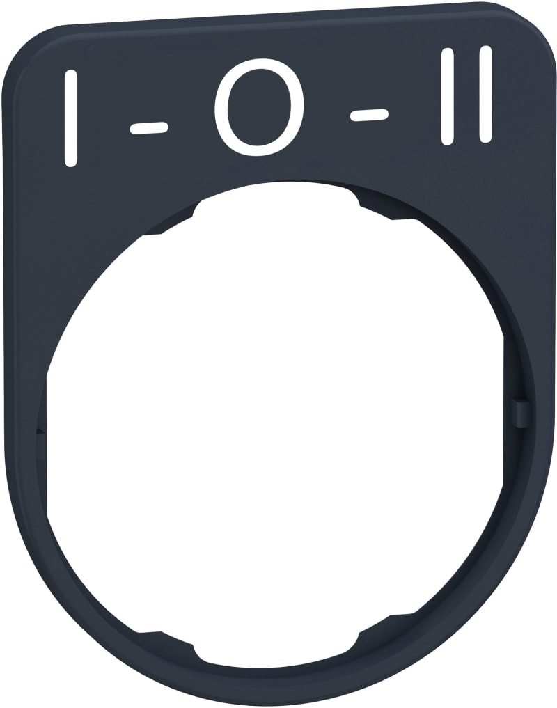 Sign flush in plastic with text (ZBYFP2186)