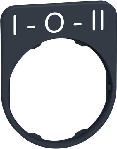 Sign flush in plastic with text (ZBYFP2186)