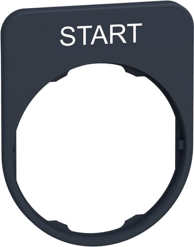 Sign flush in plastic with text (ZBYFP2303)