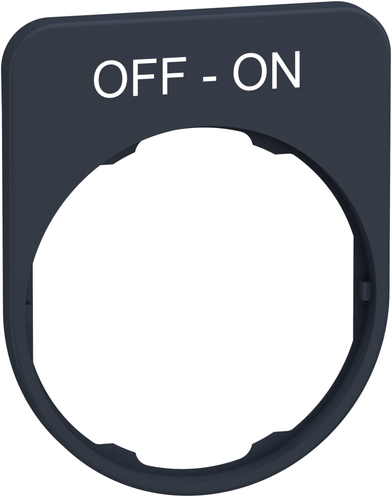 Sign flush in plastic with text (ZBYFP2367)