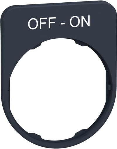 Sign flush in plastic with text (ZBYFP2367)