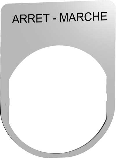 Sign in metal with text (ZBYM2166)