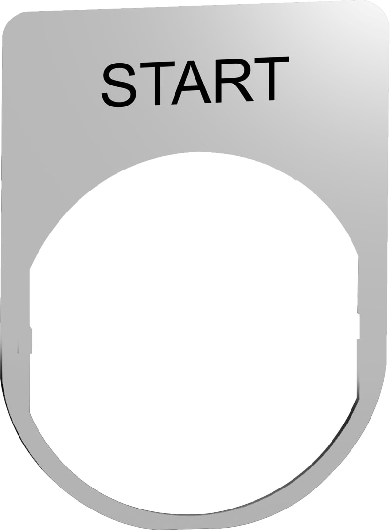 Sign in metal with text (ZBYM2303)