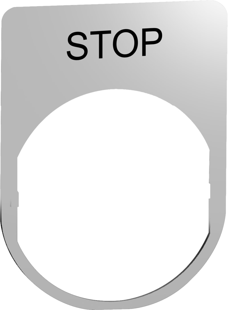 Sign in metal with text (ZBYM2304)