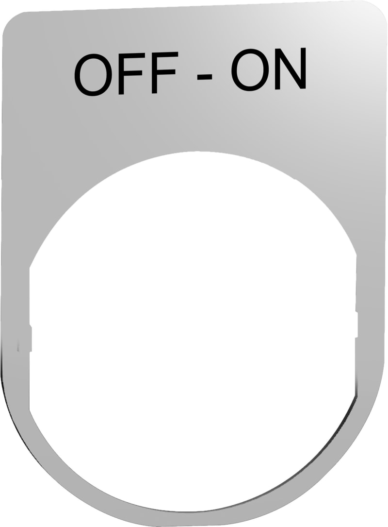 Sign in metal with text (ZBYM2367)