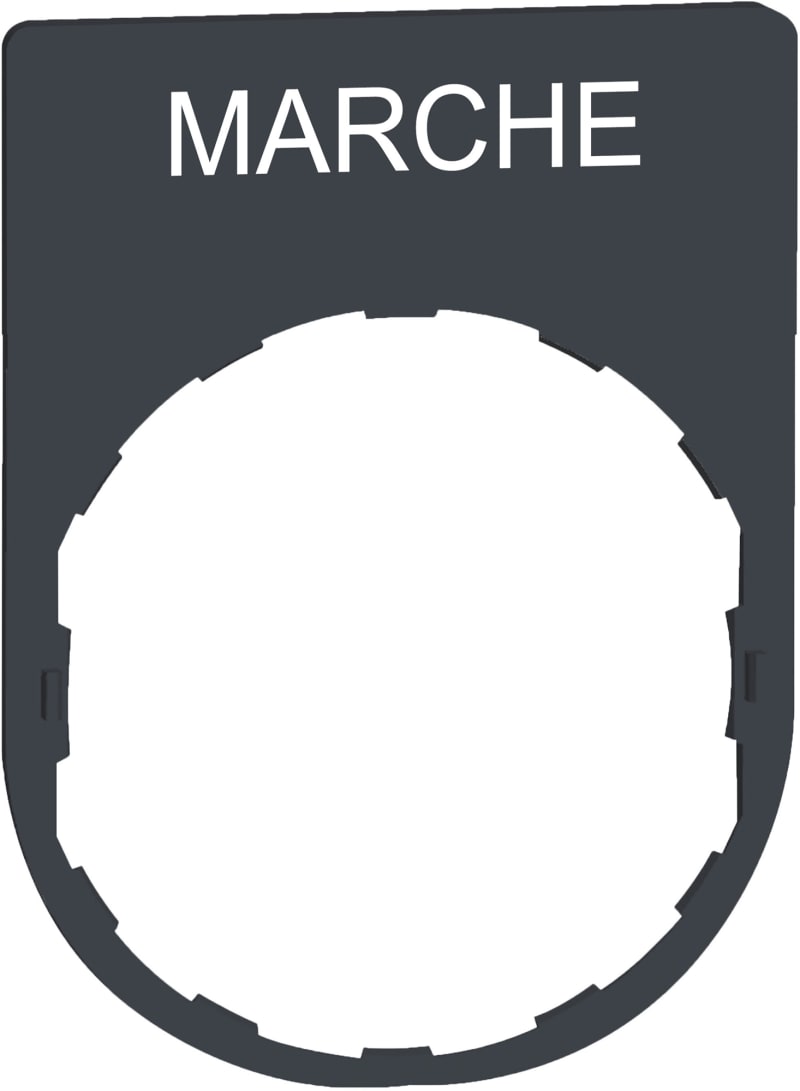 Sign in plastic with text (ZBYP2103)