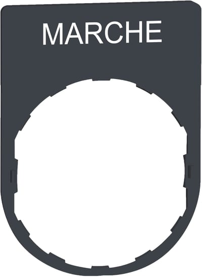 Sign in plastic with text (ZBYP2103)