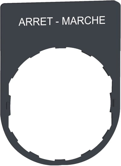 Sign in plastic with text (ZBYP2166)