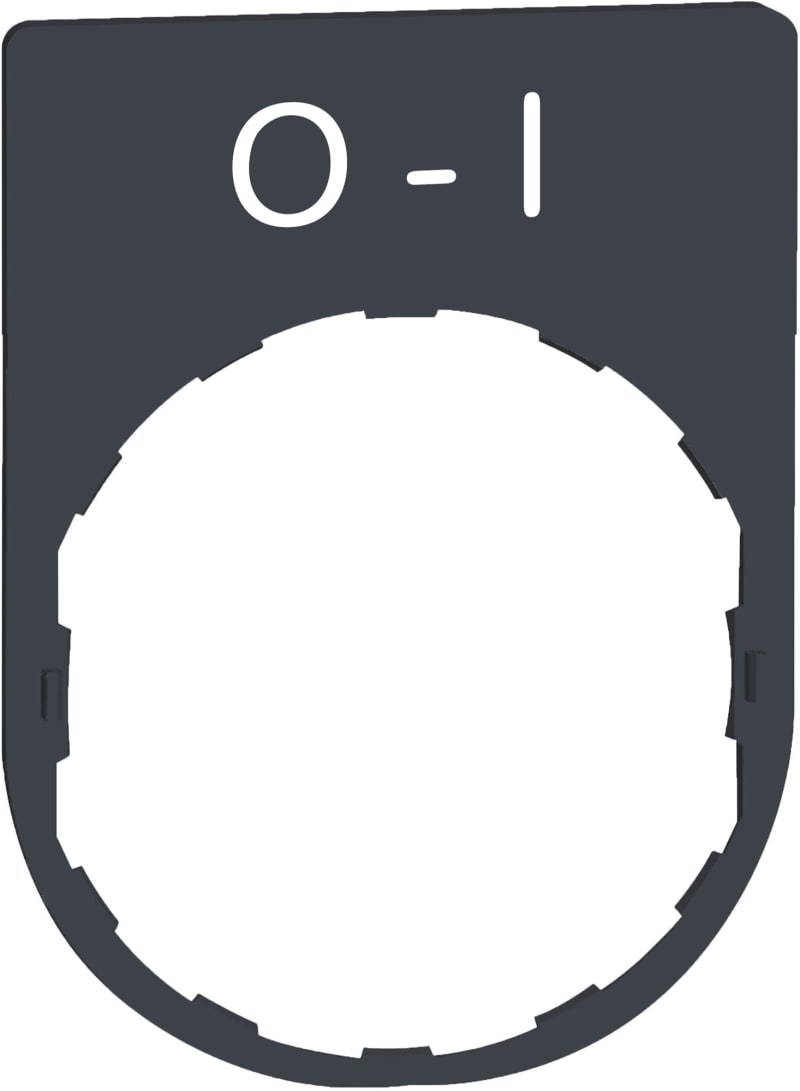 Sign in plastic with text (ZBYP2178)